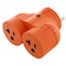 Ac Works Plug Adapter, 5-15/20R, TT-30P, 5-20P, Orange ADVTT520 - alternate 1